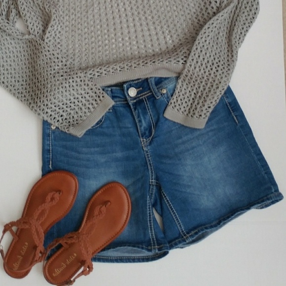 Seven7 Mid Rise Jean Shorts 90s 1990 - Picture 2 of 7